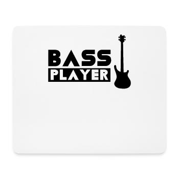 Bass player bass guitar bass musician bass player - Mouse Pad (horizontal) - white - Front