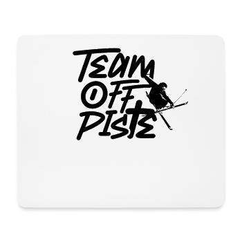 Ski neige profonde Team Skis ski neige profonde - Tapis de souris (format paysage) - blanc - Devant