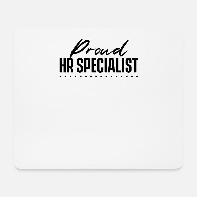 Stolzer HR Specialist Job Personal HR Spezialist - Mousepad (Querformat) - Weiß