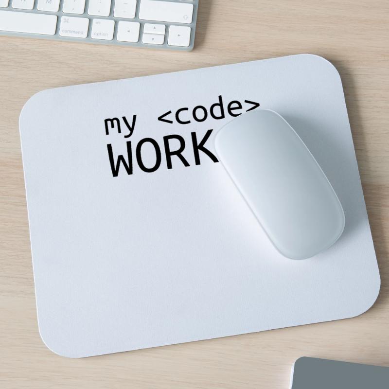 My code does programming computer science Mouse Pad (horizontal)