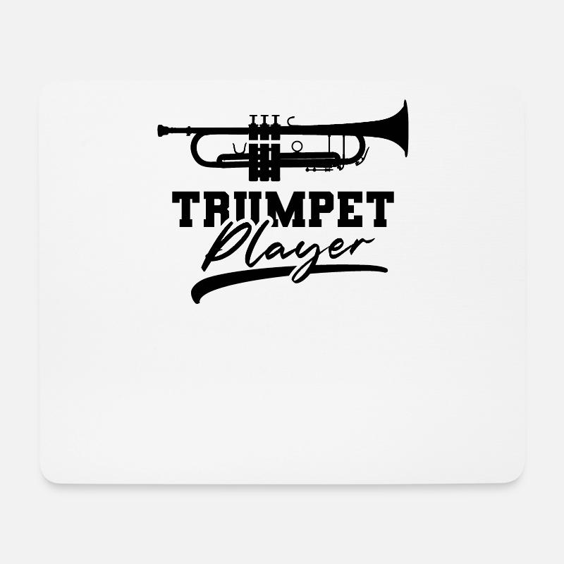 Trompetenspieler Trompeten Trompete Trompeter - Mousepad (Querformat) - Weiß