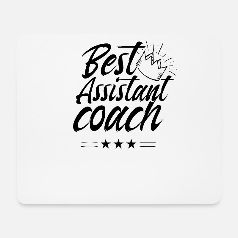 Bester Assistenztrainer Job Beruf Trainerassistent - Mousepad (Querformat) - Weiß