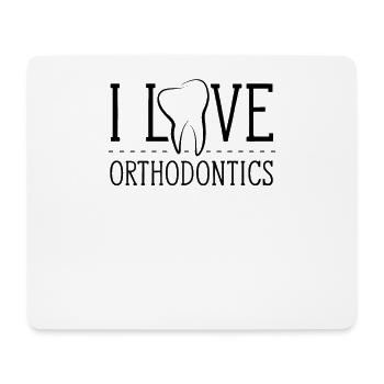 I love orthodontics orthodontist profession - Mouse Pad (horizontal) - white - Front