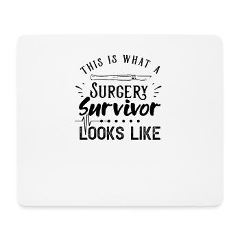 Operation Überlebender Patient OP Operateur - Mousepad (Querformat) - Weiß - Vorne