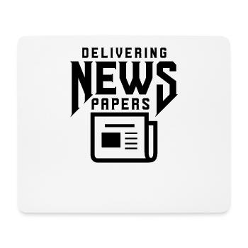 Zeitungen austragen Zeitungsausträger Zeitschrift - Mousepad (Querformat) - Weiß - Vorne