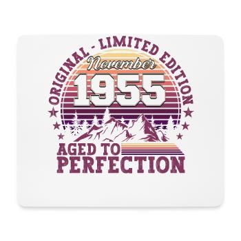 Born 1955 Birthday Gift November - Mouse Pad (horizontal) - white - Front