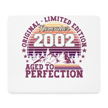 Année 2002 Cadeau d’anniversaire Novembre - Tapis de souris (format paysage) - blanc - Devant