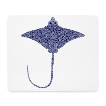 Rochen – Eleganter Schwimmer der Meere - Mousepad (Querformat) - Weiß - Vorne