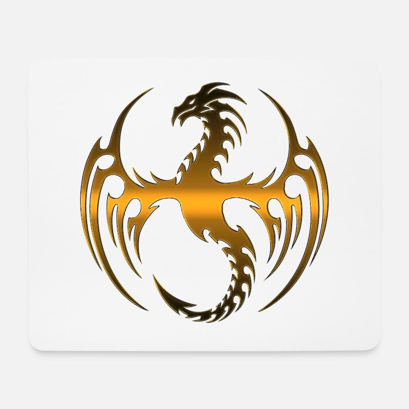 Drachen Fantasy Drachen Geist Reptilien Bestien - Mousepad (Querformat) - Weiß