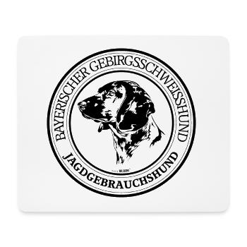 BAYERISCHER GEBIRGSSCHWEISSHUND Jagdgebrauchshund - Mousepad (Querformat) - Weiß - Vorne