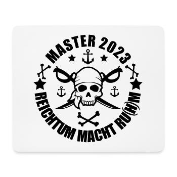 Master 2023 Piraten Design - Mousepad (Querformat) - Weiß - Vorne