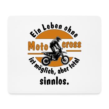 leben ohne mx ist sinnlos - Mousepad (Querformat) - Weiß - Vorne
