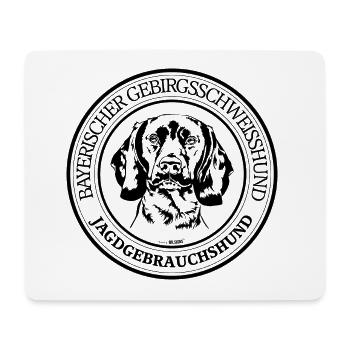 Bayerischer Gebirgsschweisshund Jagdgebrauchshund - Mousepad (Querformat) - Weiß - Vorne