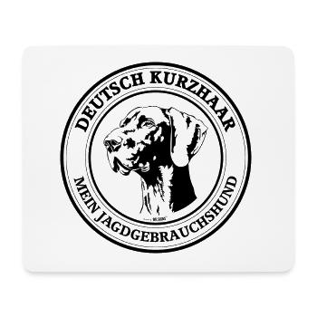 Deutsch Kurzhaar Jagdgebrauchshund Jagdhunde Jagd - Mousepad (Querformat) - Weiß - Vorne