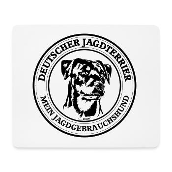 Deutscher Jagdterrier Jagdgebrauchshund Jagdhunde - Mousepad (Querformat) - Weiß - Vorne