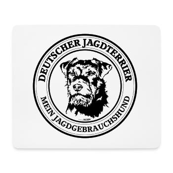 Deutscher Jagdterrier Jagdgebrauchshund Jagdhunde - Mousepad (Querformat) - Weiß - Vorne