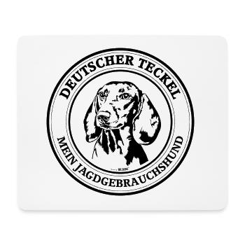 Deutscher Teckel Jagdgebrauchshund Jagdhunde Hunde - Mousepad (Querformat) - Weiß - Vorne