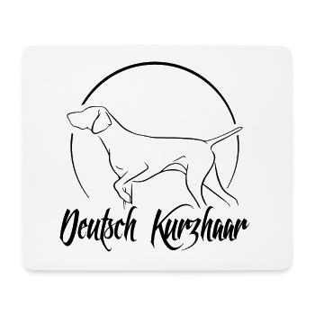 Deutsch Kurzhaar Jagdhunde Hund Wilsigns - Mousepad (Querformat) - Weiß - Vorne
