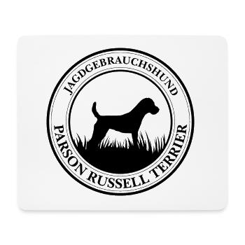 Parson Russell Terrier Jagdgebrauchshund Wilsigns - Mousepad (Querformat) - Weiß - Vorne