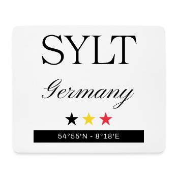 Sylt Deutschland Souvenir – Reise minimalistisch - Mousepad (Querformat) - Weiß - Vorne