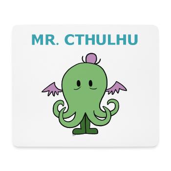 Mr Cthulhu - Tapis de souris (format paysage) - blanc - Devant