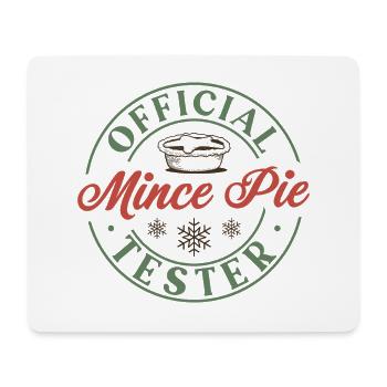 Offizieller Mince Pie Tester - Mousepad (Querformat) - Weiß - Vorne