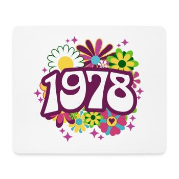 Fête Anniversaire Femme 1978 45 Ans Anniversaire - Tapis de souris (format paysage) - blanc - Devant