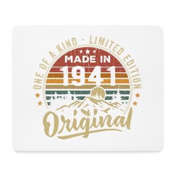 Born 1941 Original Retro Vintage Birthday 1941 - Mouse Pad (horizontal) - white - Front