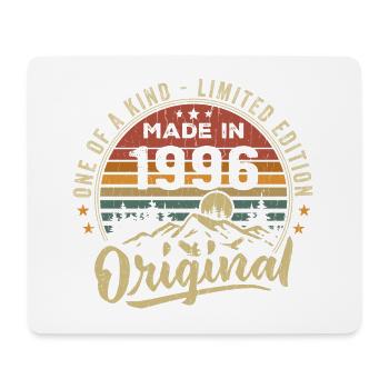 Geboren 1996 Original Retro Vintage Geburtstag 1996 - Mousepad (Querformat) - Weiß - Vorne