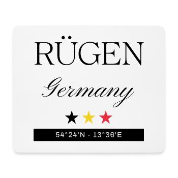 Rügen Deutschland Souvenir – Reise minimalistisch - Mousepad (Querformat) - Weiß - Vorne