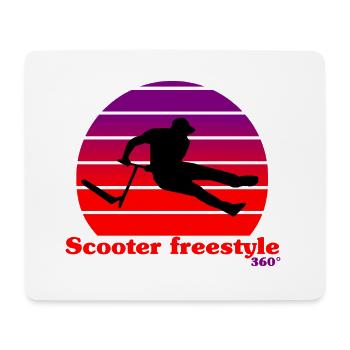 Scooter freestyle sushi - Mouse Pad (horizontal) - white - Front
