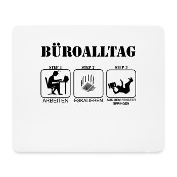 Büro Witz - Mousepad (Querformat) - Weiß - Vorne