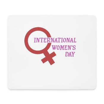 International Women´s Day - Internationaler Frauen - Mouse Pad (horizontal) - white - Front