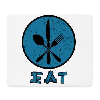 Eat with cutlery - eat with cutlery - Mouse Pad (horizontal) - white - Front