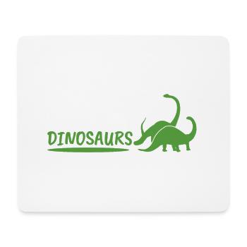 Dinosaurs en vert - dinosaures en vert - Tapis de souris (format paysage) - blanc - Devant
