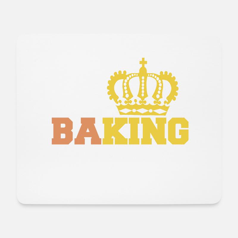 to bake king baking - Mouse Pad (horizontal) - white