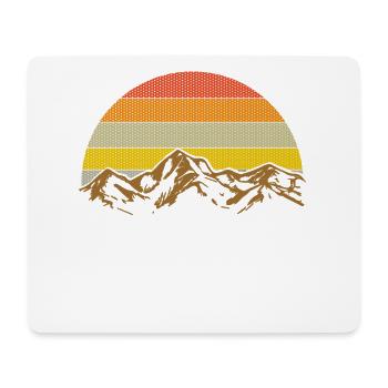 Bergsonne - Tapis de souris (format paysage) - blanc - Devant