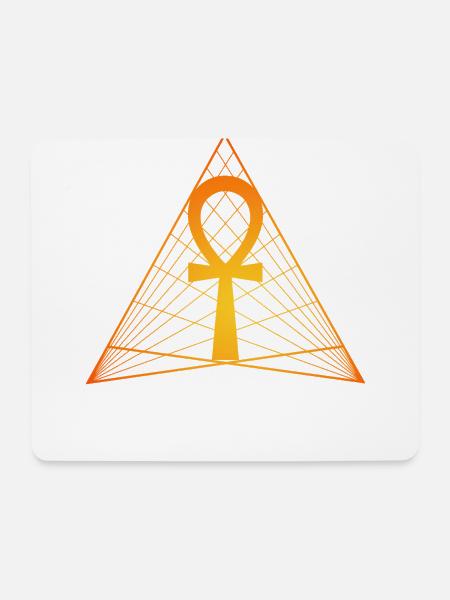 Egyptian Ankh Cross Symbol of Life and Immortality - Mouse Pad (horizontal) - white