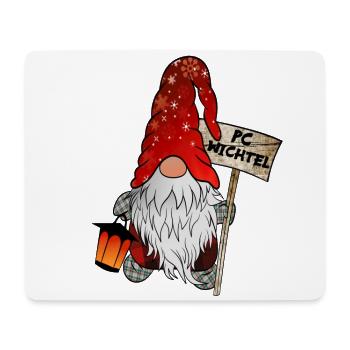 Gnome de Noël PC Gnome - Tapis de souris (format paysage) - blanc - Devant