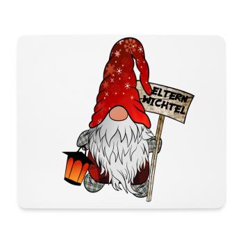 Gnome de Noël pour maman et papa - Tapis de souris (format paysage) - blanc - Devant