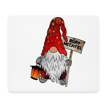 Büro Wichtel Weihnachtsgnom - Mousepad (Querformat) - Weiß - Vorne