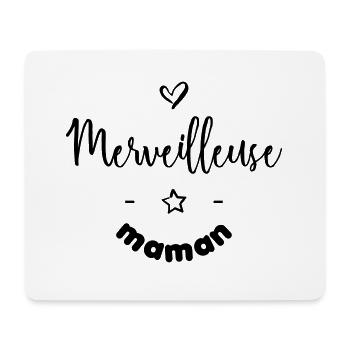 Merveilleuse maman - Tapis de souris (format paysage) - blanc - Devant
