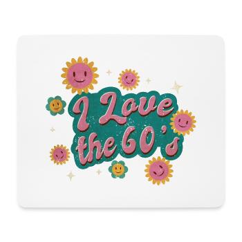 Ich liebe die 60er Jahre - Mousepad (Querformat) - Weiß - Vorne
