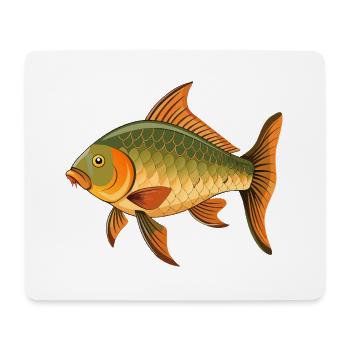 Karpfenfische - Mousepad (Querformat) - Weiß - Vorne