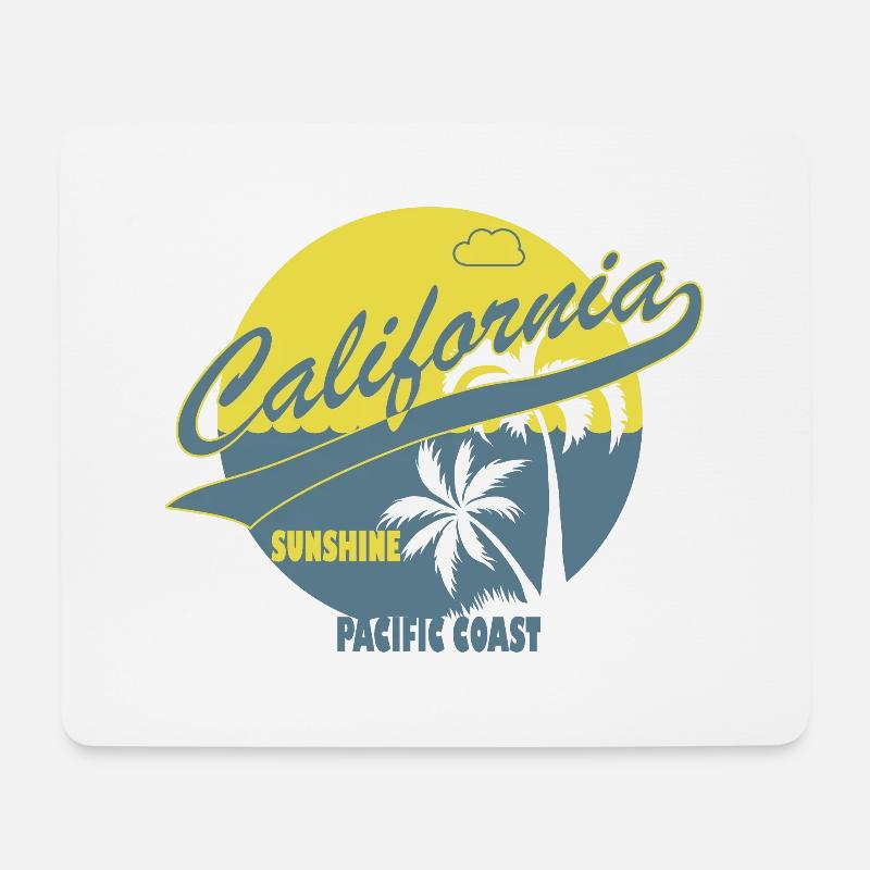 California - Mousepad (Querformat) - Weiß