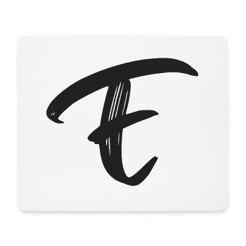 E - Mousepad (Querformat) - Weiß - Vorne