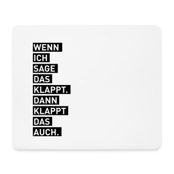 Das Klappt - Mousepad (Querformat) - Weiß - Vorne