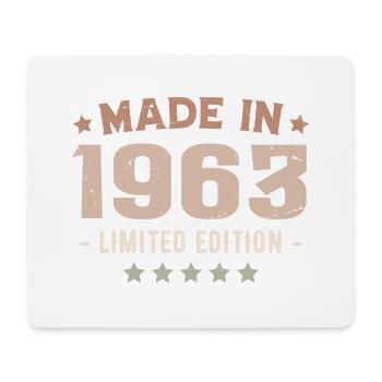 Hergestellt 1963 Geburtstagsgeschenk 1963 Jahrgang 1963 - Mousepad (Querformat) - Weiß - Vorne