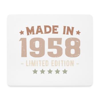 Made in 1958 Anniversary Gift 1958 Vintage 1958 - Mouse Pad (horizontal) - white - Front