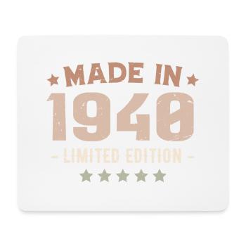 Made In 1940 Cadeau Anniversaire 1940 Vintage 1940 - Tapis de souris (format paysage) - blanc - Devant